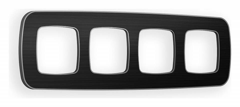 Рамка на 4 поста ambrella volt omega of640534