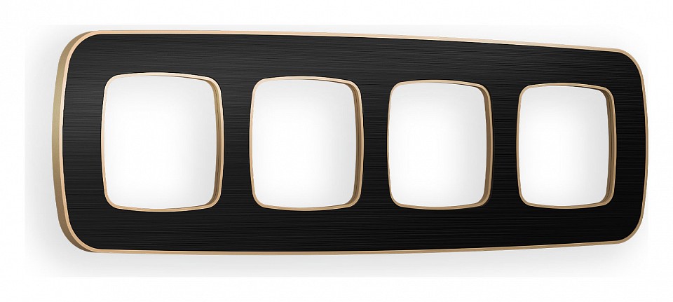 Рамка на 4 поста ambrella volt omega of640544