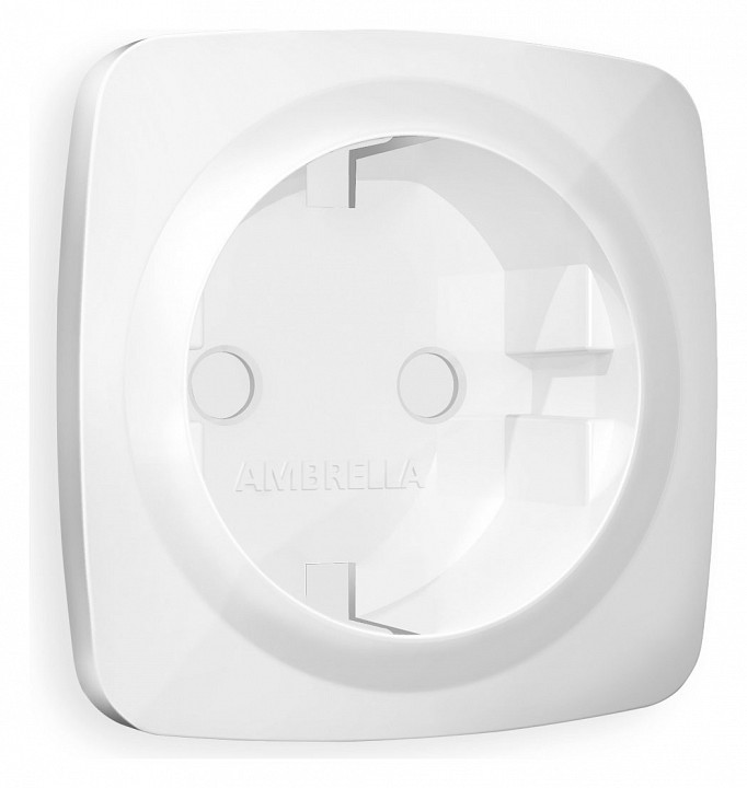 Накладка для розетки с заземлением ambrella volt omega op1060