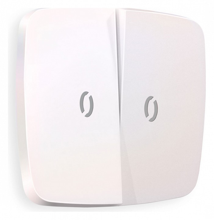 Клавиши для выключателя двухклавишного c подсветкой ambrella volt omega op2040