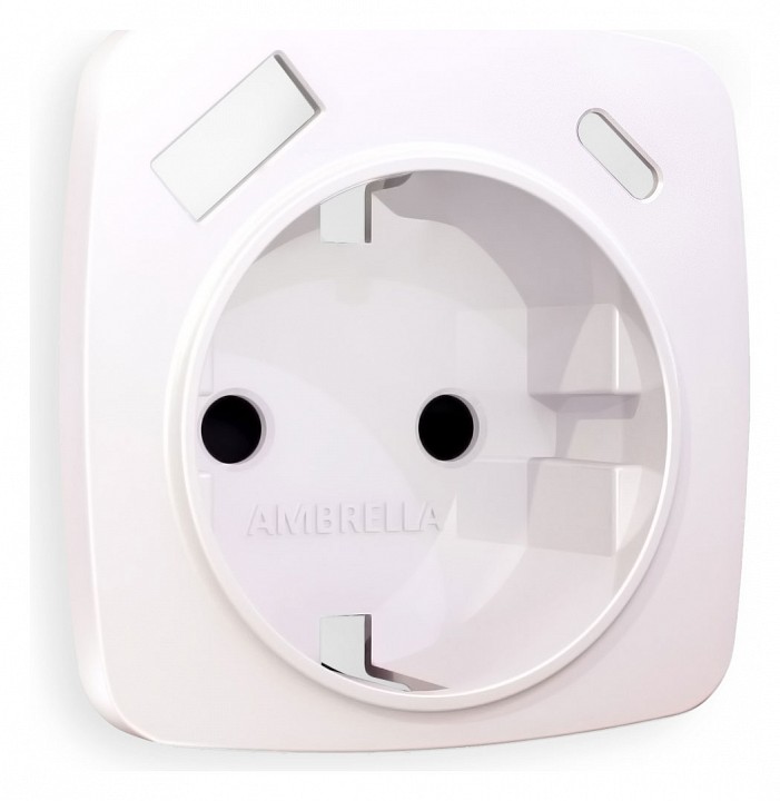 Накладка для розетки с заземлением и со шторками и 2хusb type a и c ambrella volt omega op2100