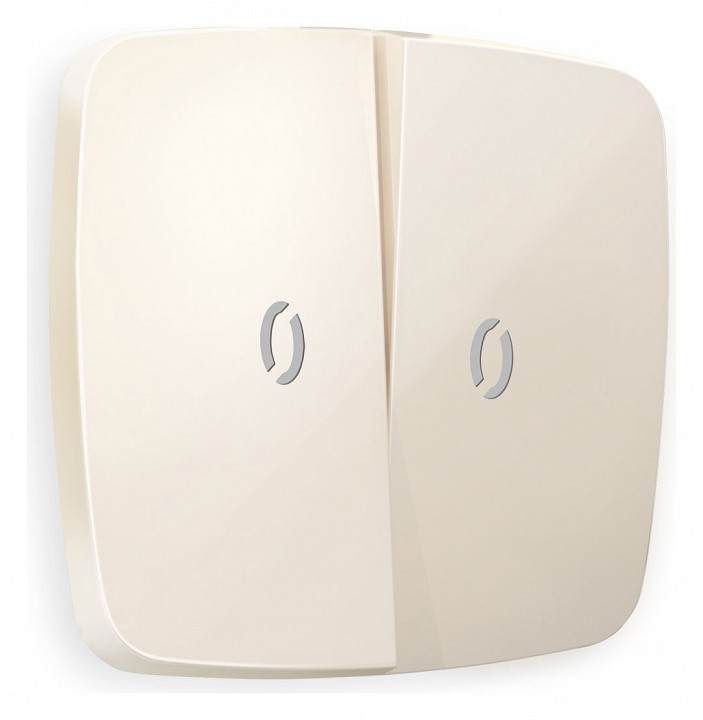 Клавиши для выключателя двухклавишного c подсветкой ambrella volt omega op3040