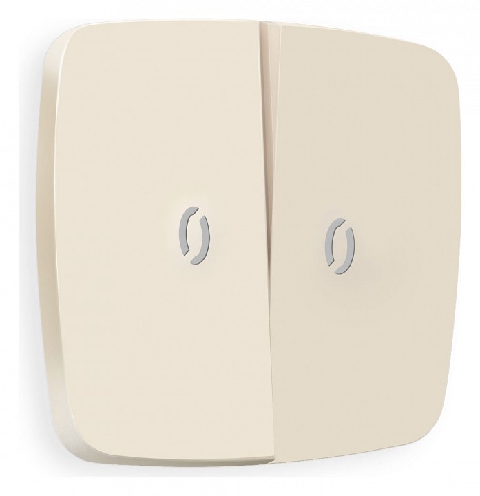 Клавиши для выключателя двухклавишного c подсветкой ambrella volt omega op3240