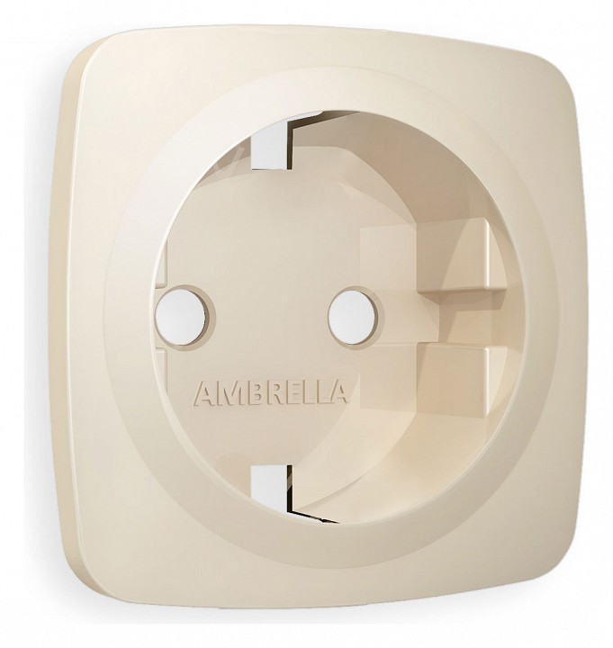 Накладка для розетки с заземлением ambrella volt omega op3260