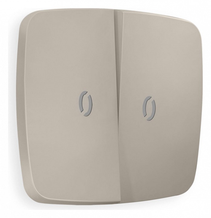 Клавиши для выключателя двухклавишного c подсветкой ambrella volt omega op3640