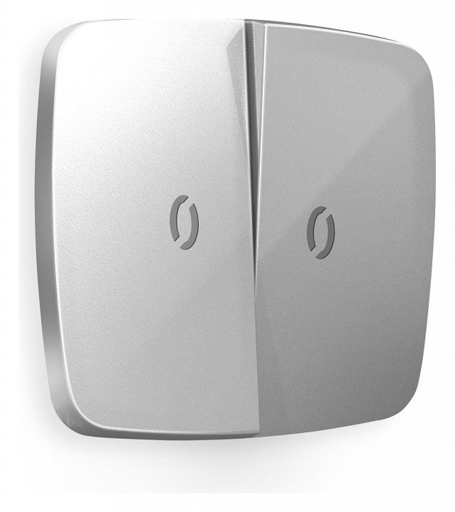 Клавиши для выключателя двухклавишного c подсветкой ambrella volt omega op4040