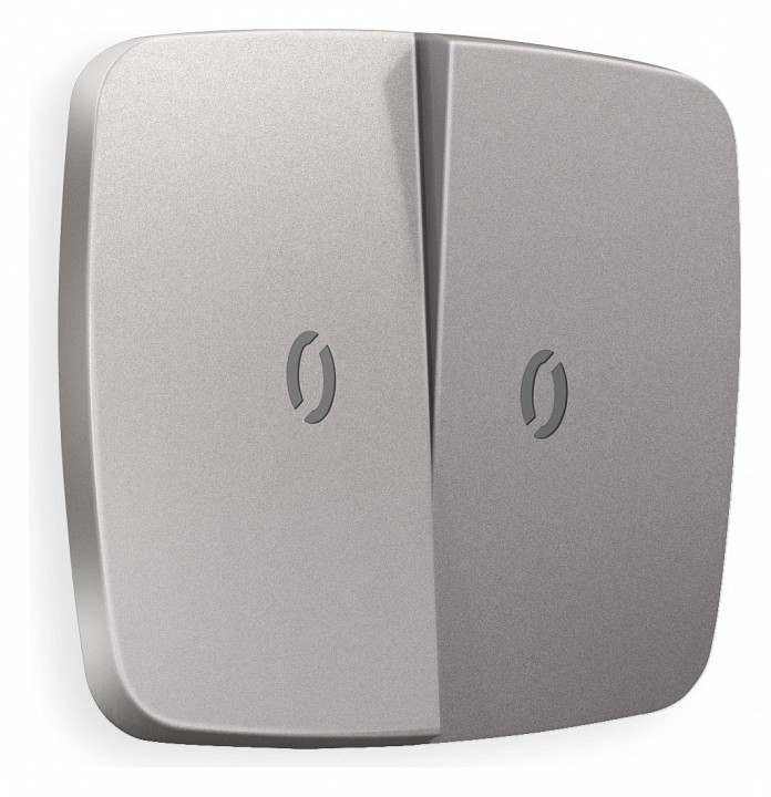 Клавиши для выключателя двухклавишного c подсветкой ambrella volt omega op5040