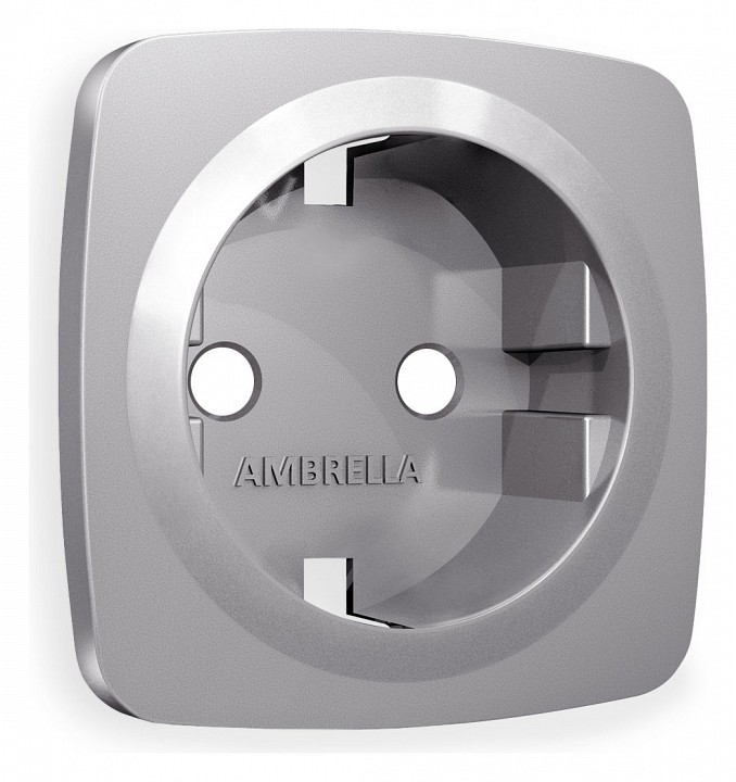 Накладка для розетки с заземлением ambrella volt omega op5060