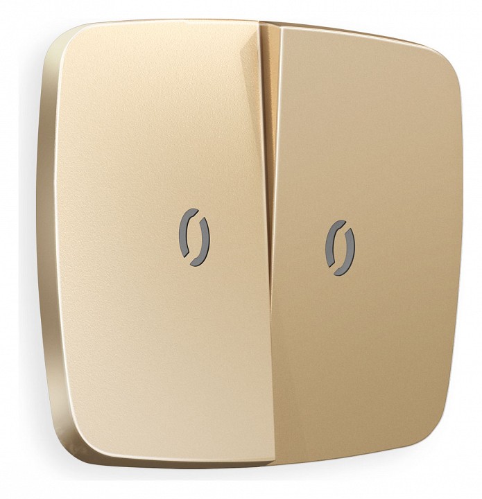 Клавиши для выключателя двухклавишного c подсветкой ambrella volt omega op6040