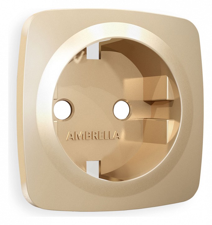 Накладка для розетки с заземлением ambrella volt omega op6060