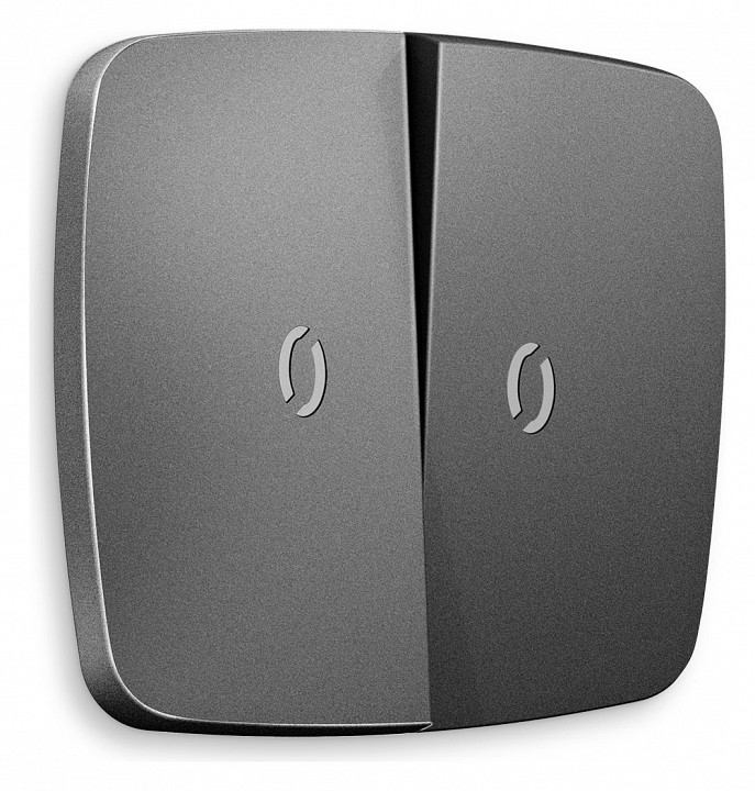 Клавиши для выключателя двухклавишного c подсветкой ambrella volt omega op6540