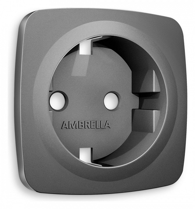 Накладка для розетки с заземлением ambrella volt omega op6560