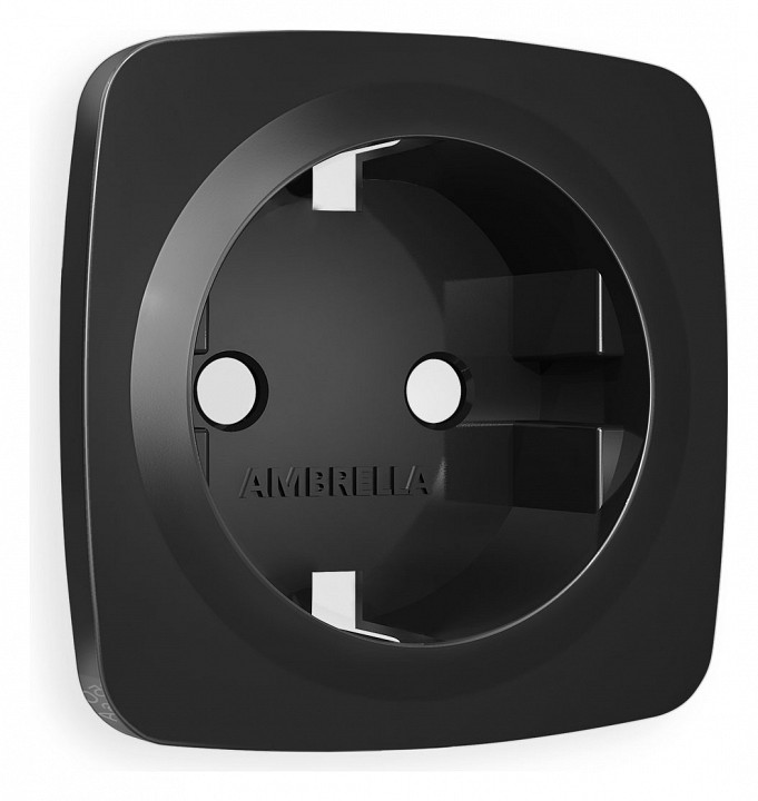 Накладка для розетки с заземлением ambrella volt omega op8060