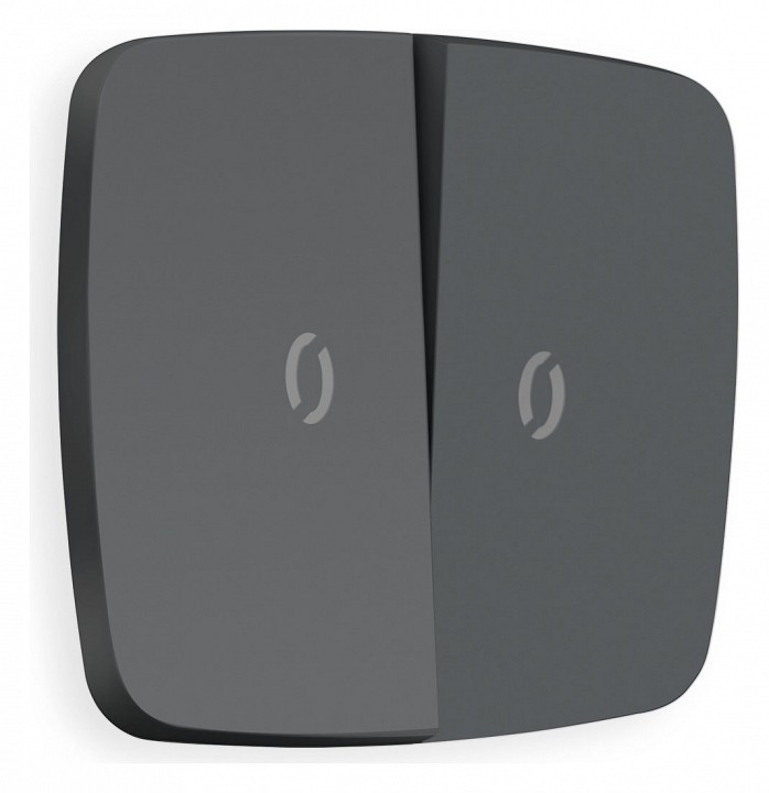 Клавиши для выключателя двухклавишного c подсветкой ambrella volt omega op9040