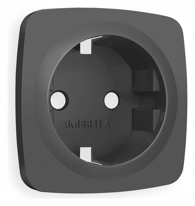Накладка для розетки с заземлением ambrella volt omega op9060