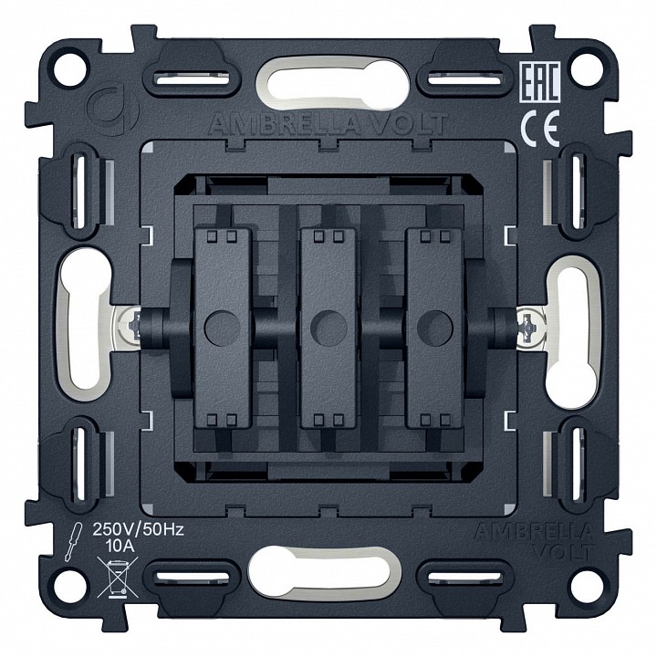 Механизм выключателя трехклавишного ambrella volt quant vm133
