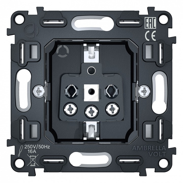 Механизм розетки с заземлением ambrella volt quant vm141