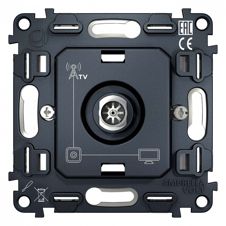Механизм тв-розетки оконечная ambrella volt quant vm202