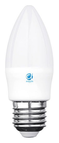 Лампа светодиодная ambrella light c37 e27 8вт 4200k 206284