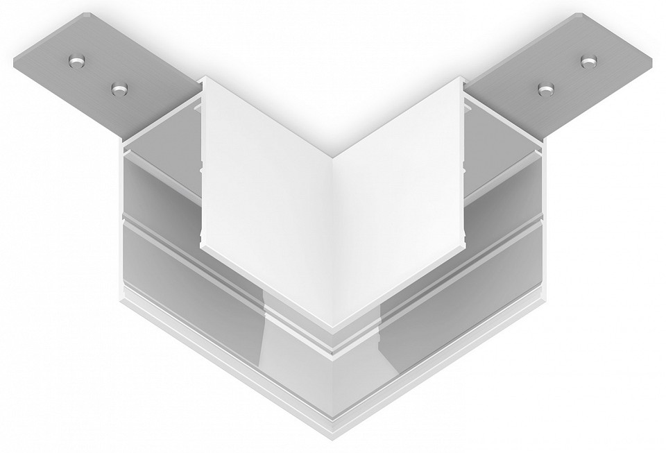 Соединитель угловой l-образный для треков накладных ambrella light gl gl1031