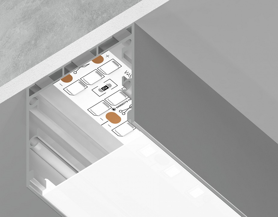 Короб накладной ambrella light profile system gp gp2550al