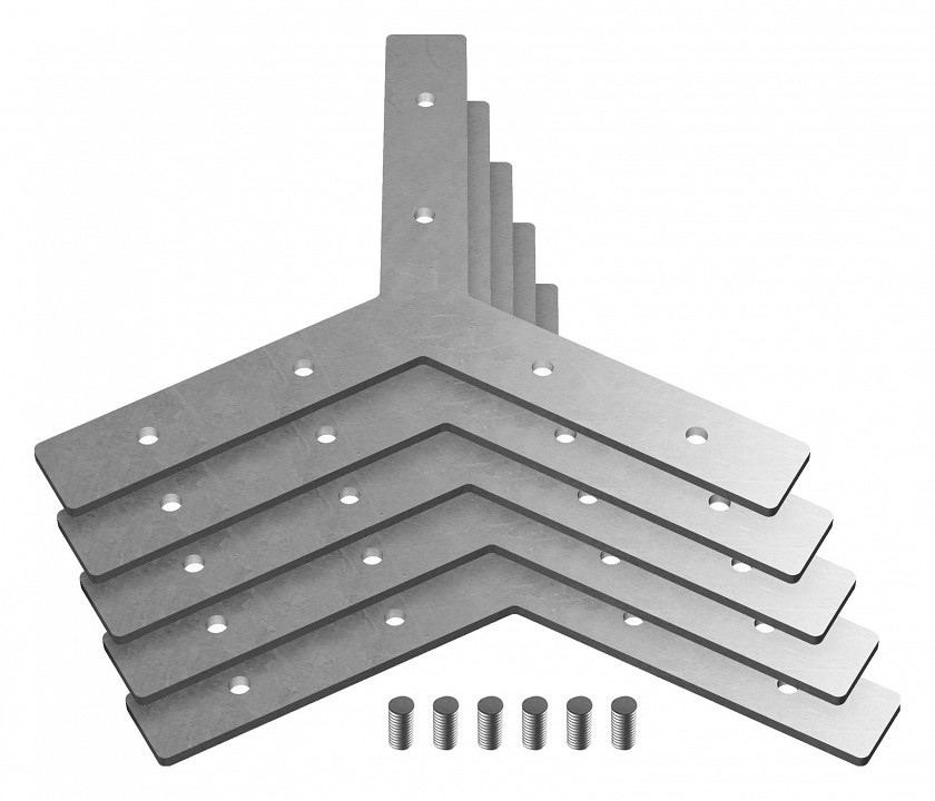 Соединитель угловой y-образный накладной ambrella light profile system gp gp8056