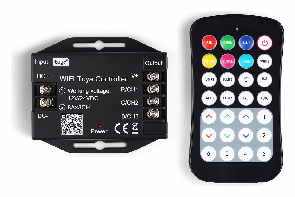 Контроллер-регулятор цвета rgb с пультом ду ambrella light gs gs11551