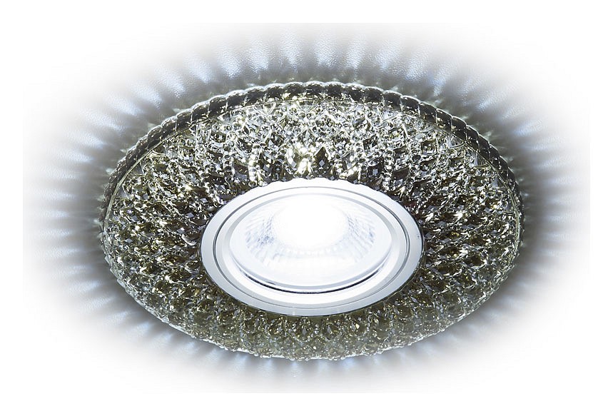 Встраиваемый светильник ambrella light led s333 s333 bk/cld