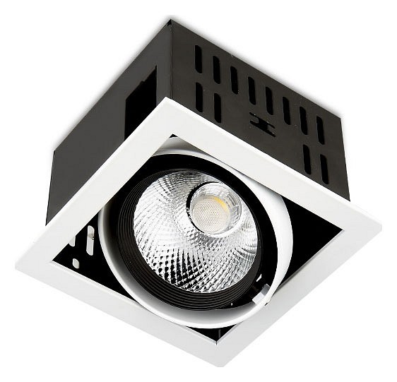 Встраиваемый светильник ambrella light cardano t811 bk/ch 12w 4200k