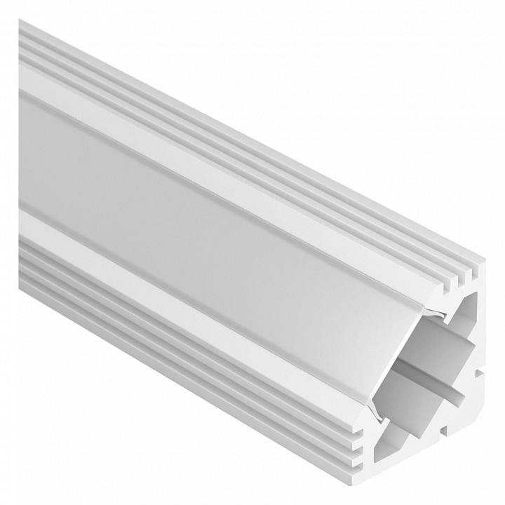 Профиль накладной угловой внутренний arlight pds45-t-2000 anod white 018264