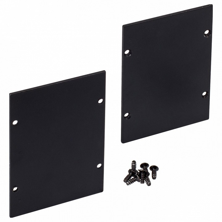 Набор заглушек для профиля arlight arh-line-6085 black 018649