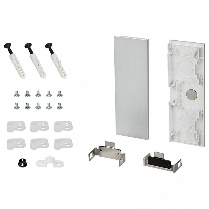 Заглушка arlight s2-wall-x2-h128 silver 021232