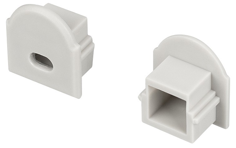 Заглушка для профиля с отверстием arlight klus 022014