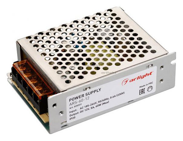 Блок питания arlight ars-60-12 025331
