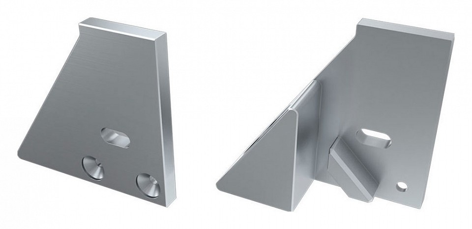 Заглушка для профиля с отверстием правая arlight alm 026740