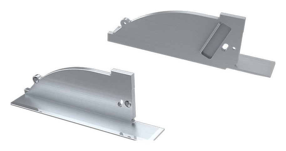 Заглушка для профиля с отверстием левая arlight alm 026791