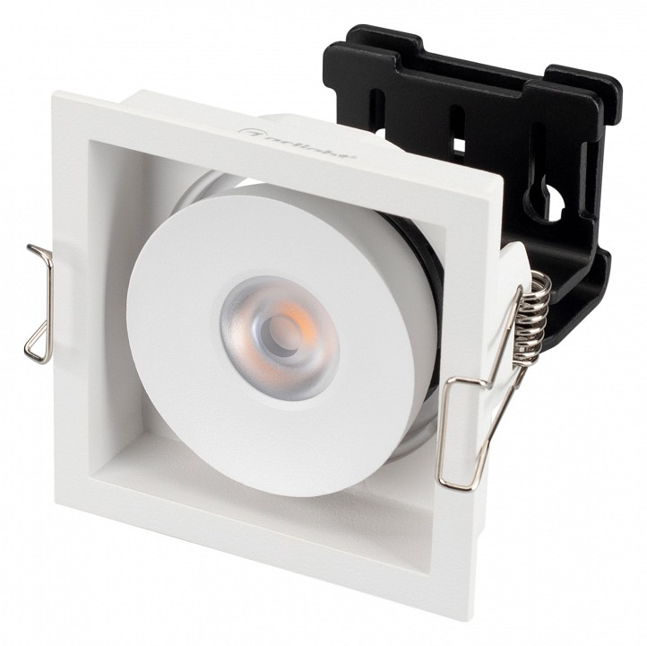 Встраиваемый светильник arlight cl-simple-s80x80-9w warm3000 (wh, 45 deg) 026874