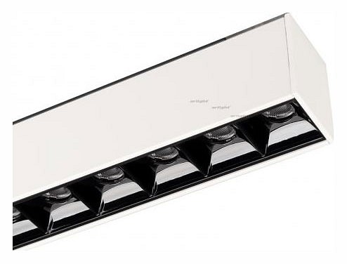 Встраиваемый светильник arlight mag-laser-45-l320-12w warm3000 (wh, 15 deg, 24v) 026939