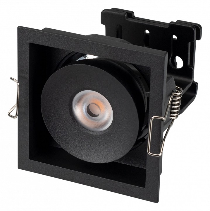 Встраиваемый светильник arlight cl-simple-s80x80-9w warm3000 (bk, 45 deg) 028149