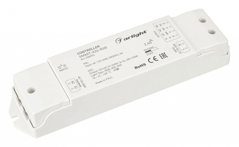 Контроллер-регулятор цвета rgbw wi-fi для смартфонов и планшетов arlight smart 028293