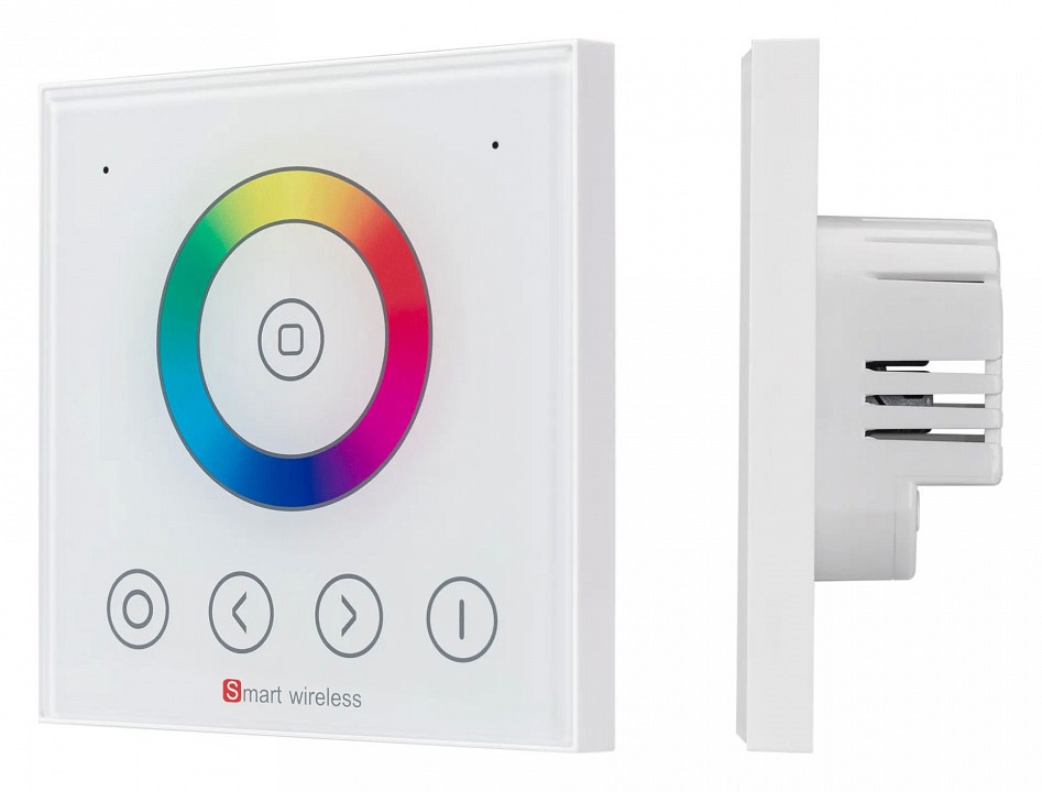 Панель-регулятора цвета rgb роторный встраиваемый arlight comfort 029931