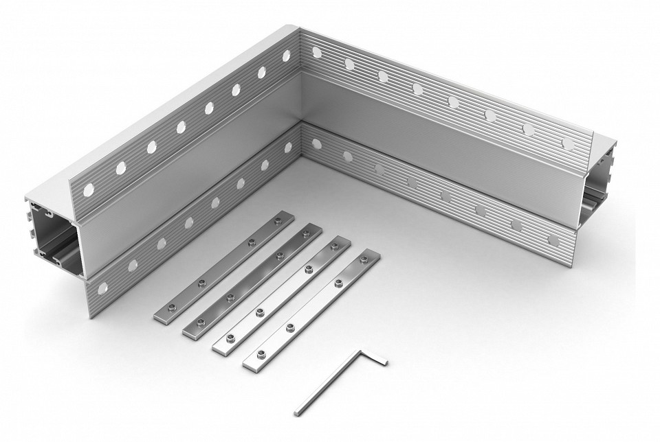 Соединитель угловой l-образный накладной arlight s-lux 30095