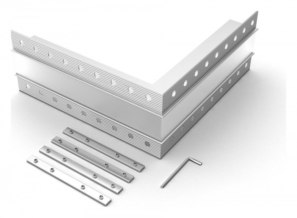 Соединитель угловой l-образный накладной arlight s-lux 030096