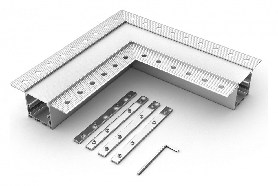 Соединитель угловой l-образный накладной arlight s-lux 30097
