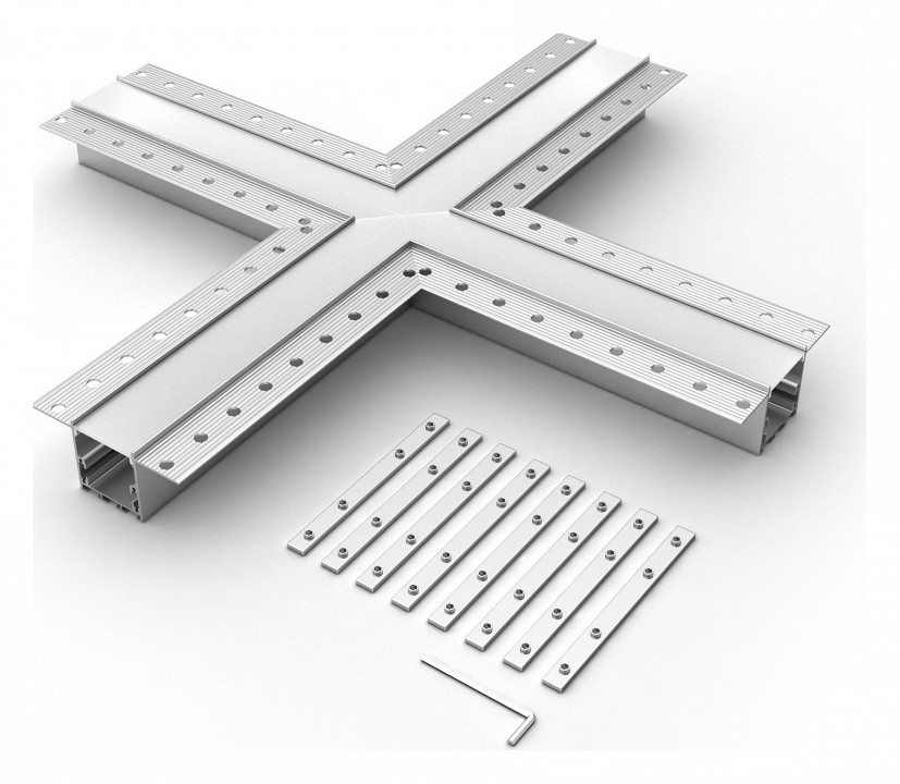 Соединитель угловой x-образный накладной arlight s-lux 030099