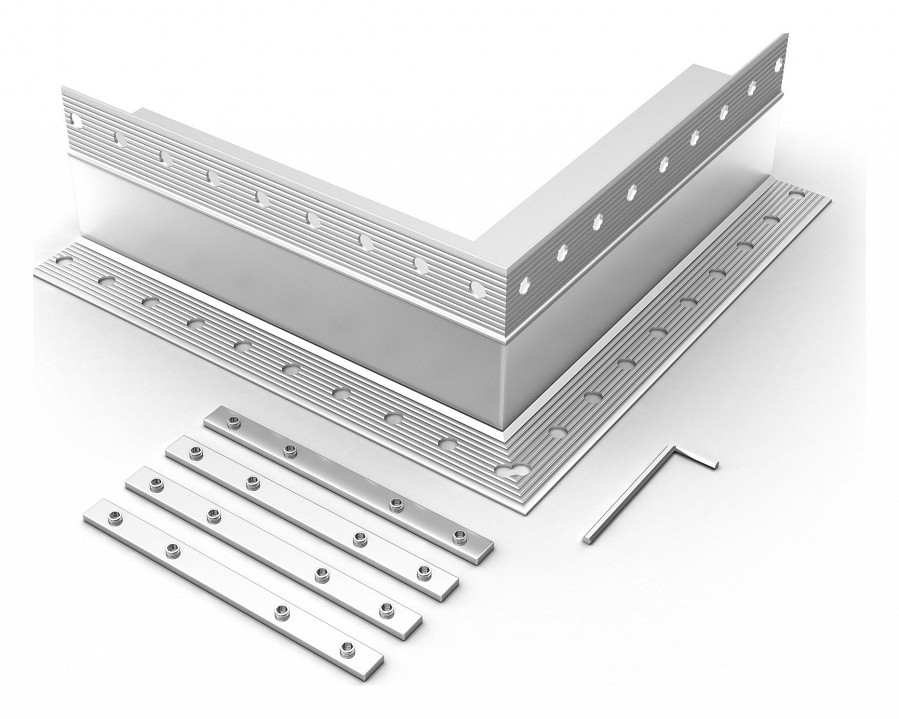 Соединитель угловой l-образный накладной arlight s-lux 030101