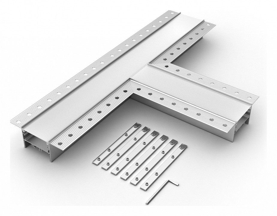 Соединитель угловой t-образный накладной arlight s-lux 030107
