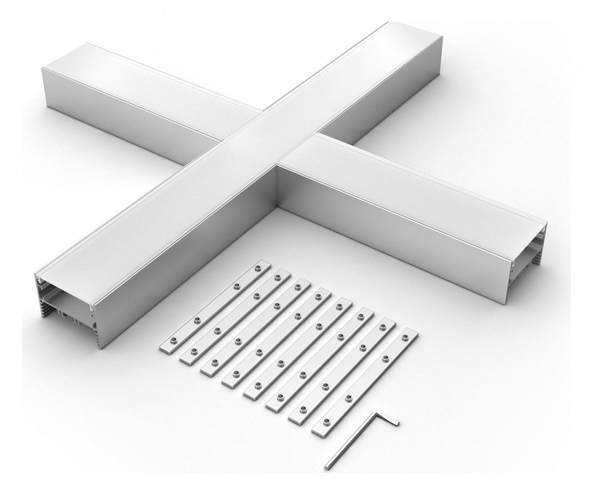 Соединитель угловой x-образный накладной arlight s-lux 030118