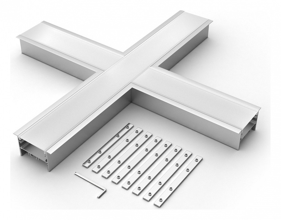 Соединитель угловой x-образный накладной arlight s-lux 030127