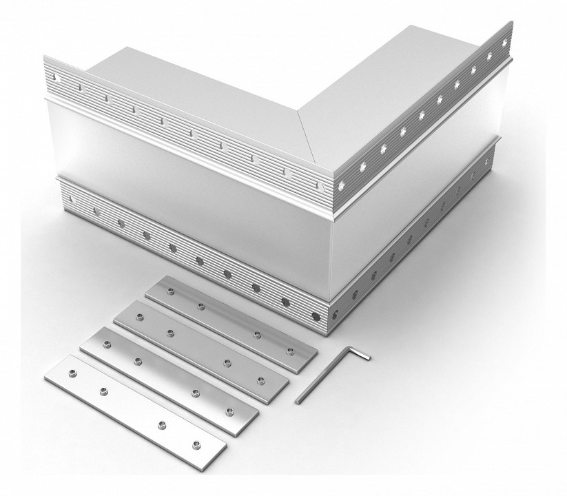 Соединитель угловой l-образный накладной arlight s-lux 030131